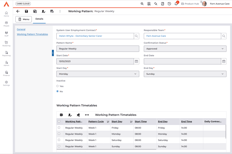 care-payroll-fixed-working-pattern - 04207417-1aaa-42d5-9f6f-6a87f4689666
